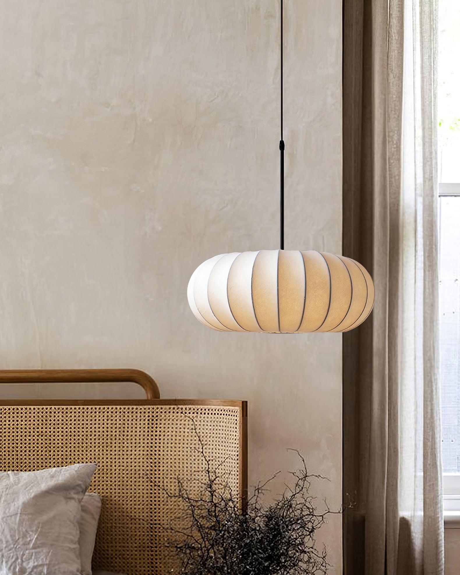 Pendant Light Fabric Minimalist Japanese Style