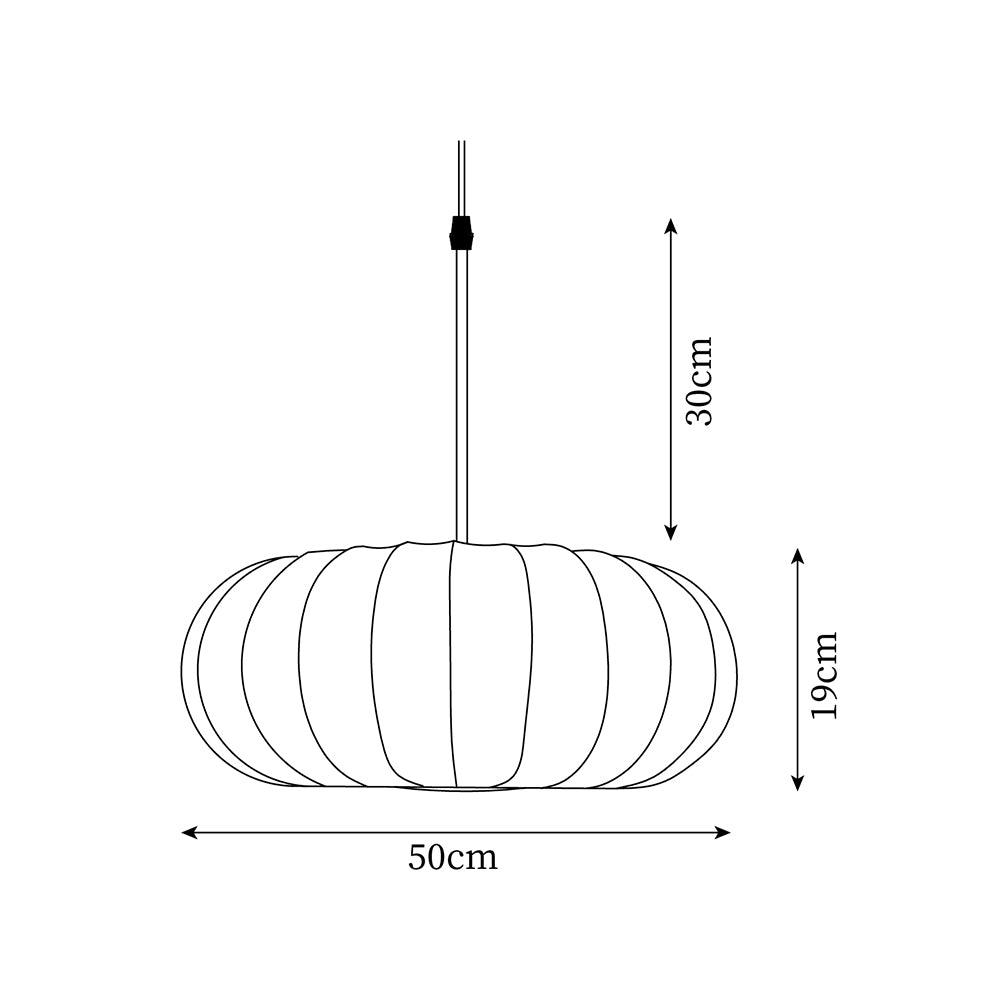 Pendant Light Fabric Minimalist Japanese Style