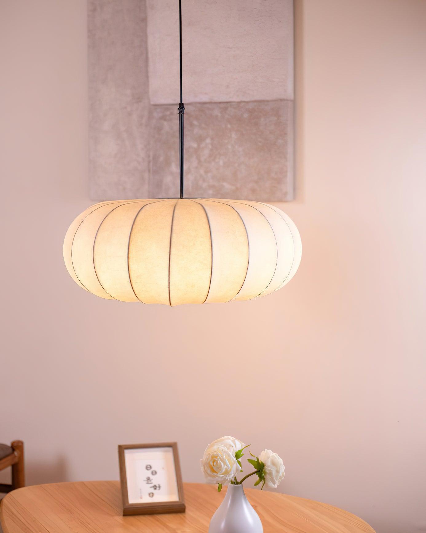 Pendant Light Fabric Minimalist Japanese Style