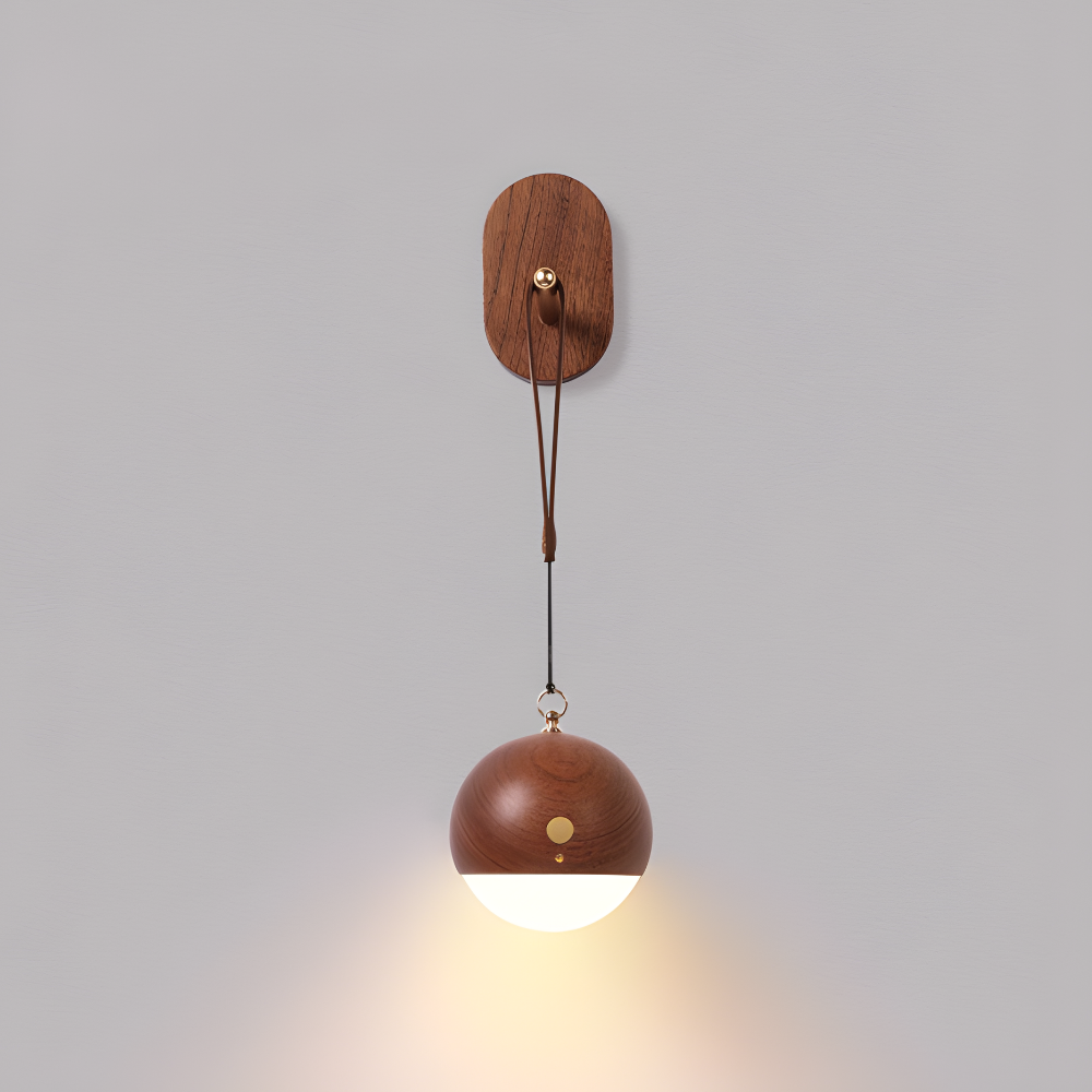 Wandlampe LED Modern Holz Touch-Steuerung Wiederaufladbare Lampe
