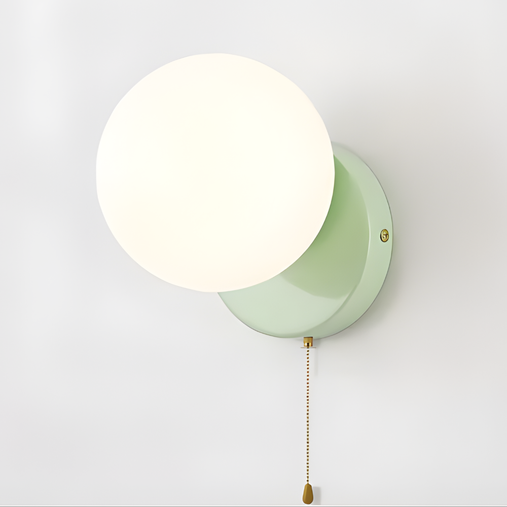 Applique da parete moderna con globo di vetro lampada LED da interno