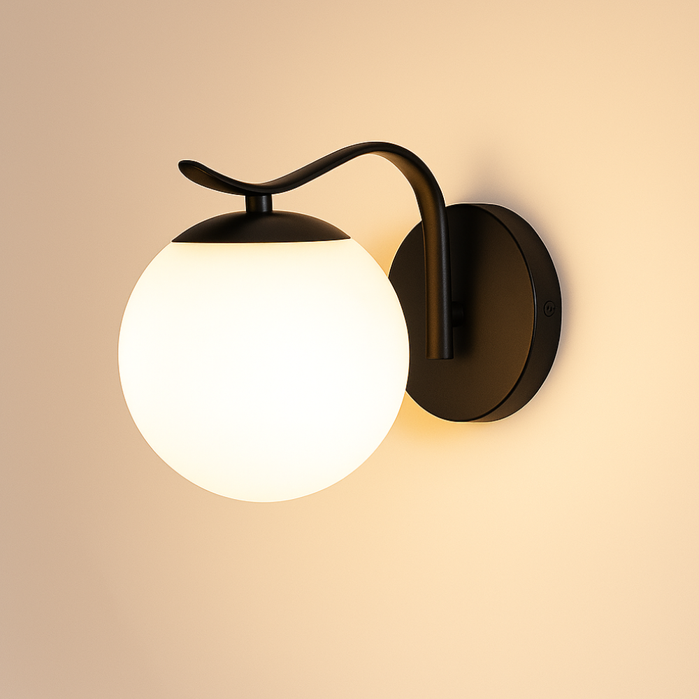 Wandlampe Modern Metall Glas Kugel LED Innenleuchte