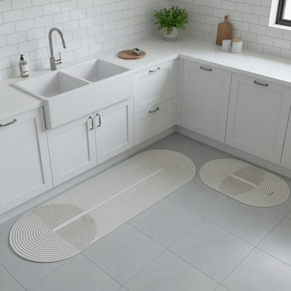Alfombra de cocina antideslizante absorbente de agua lavable
