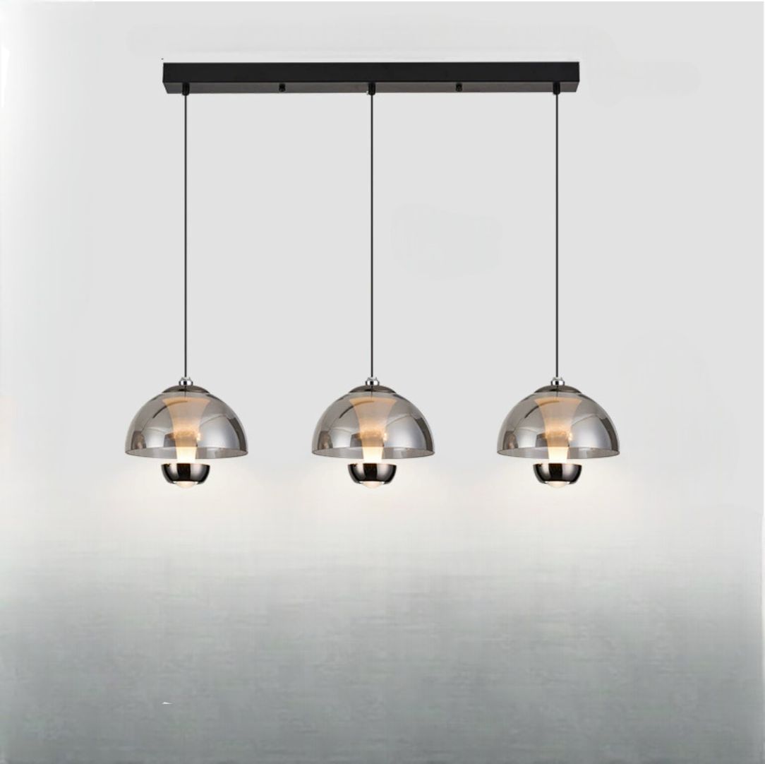 Lampada a sospensione con paralume in vetro per cucina plafoniera
