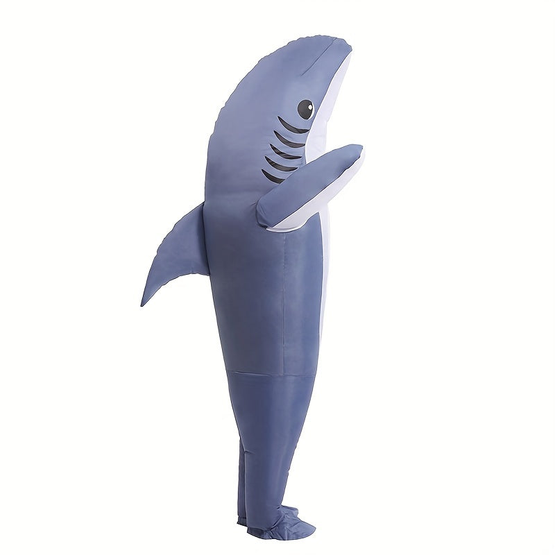 Disfraz inflable de tiburón unisex para Halloween | Divertido de cuerpo completo