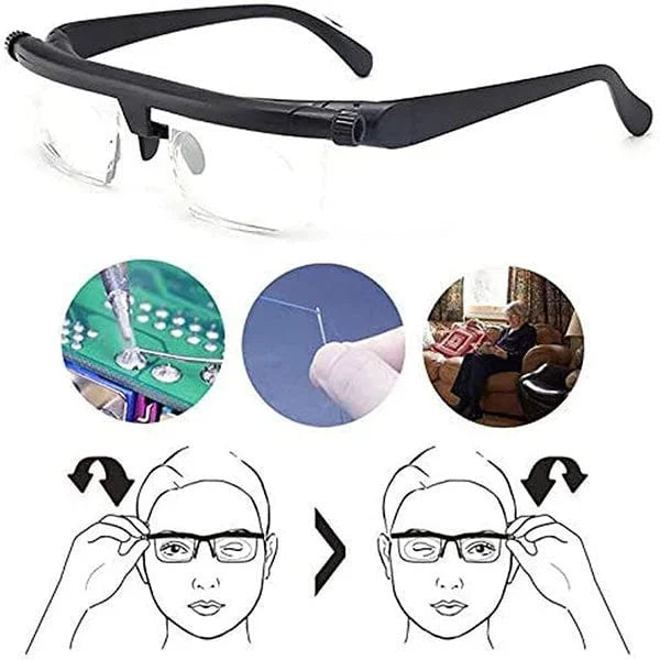 Reading Glasses | Adjustable Focus Vision Aid Eyewear