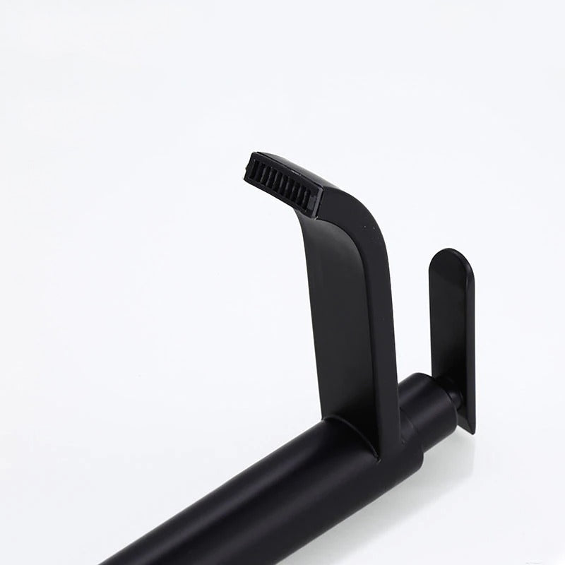 Robinet de lavabo mitigeur à levier unique noir mat