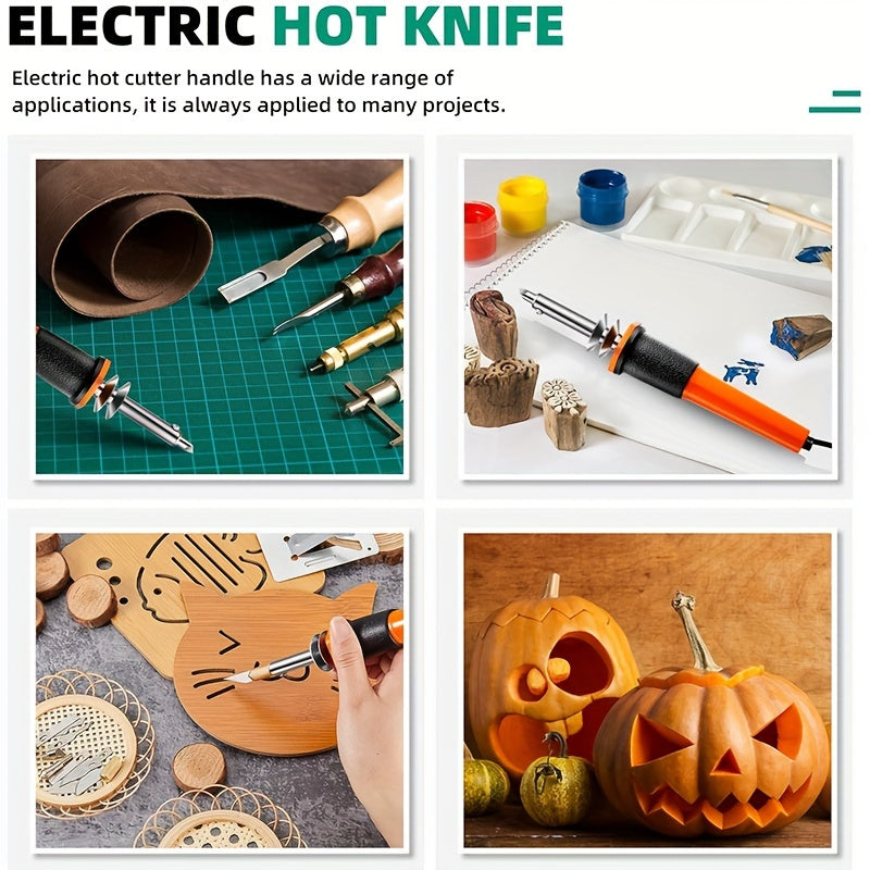 Herramienta Eléctrica Fácil para Tallar Calabazas | Cortador de Precisión Rápido
