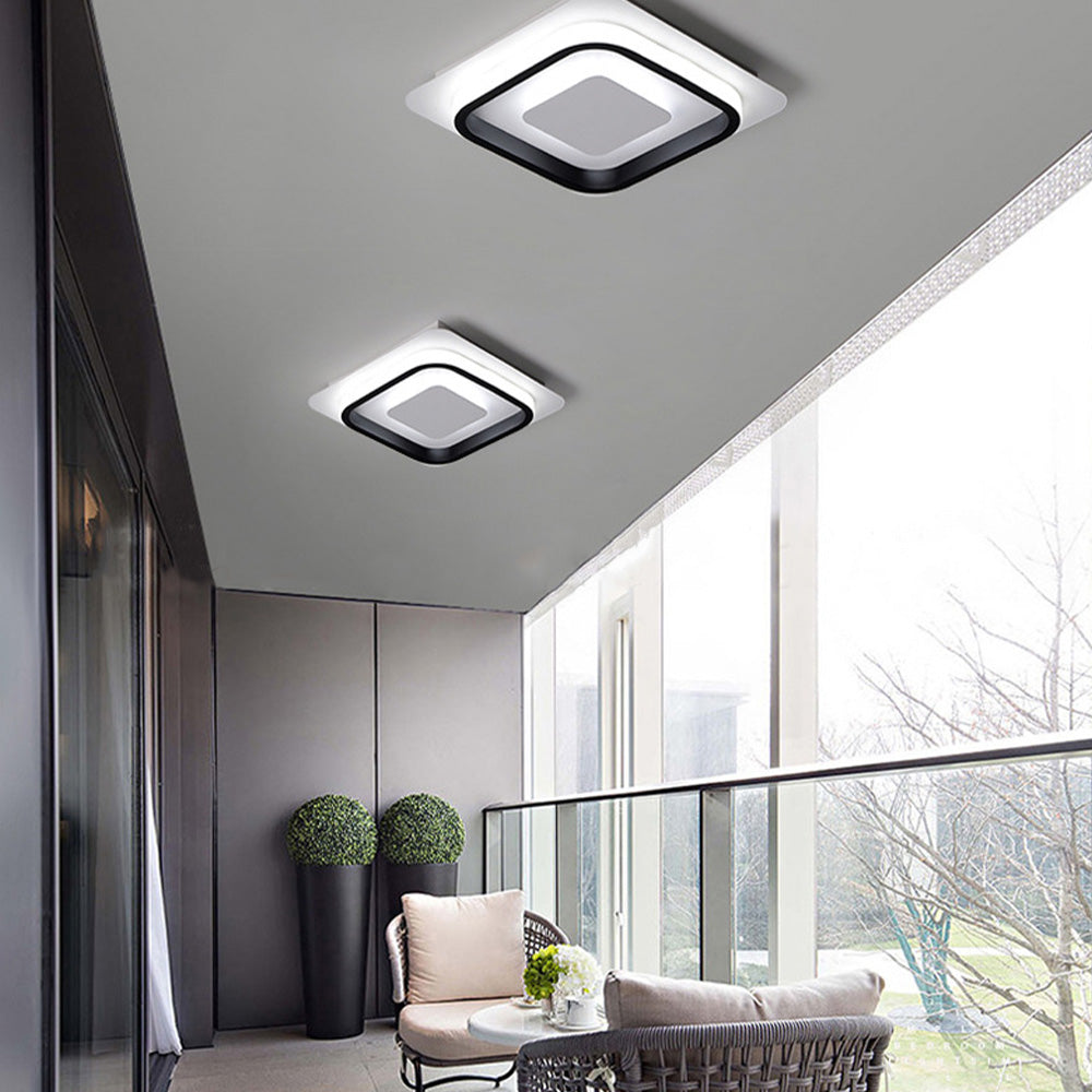 Plafoniera LED moderna geometrica da incasso