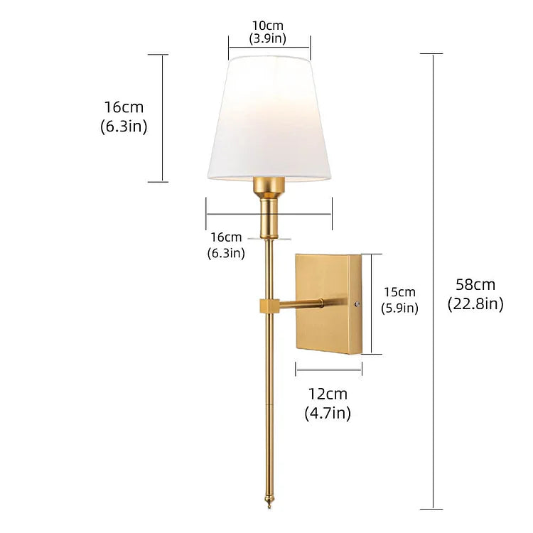 Wandlampe Wiederaufladbar Moderne Stoffwandleuchte