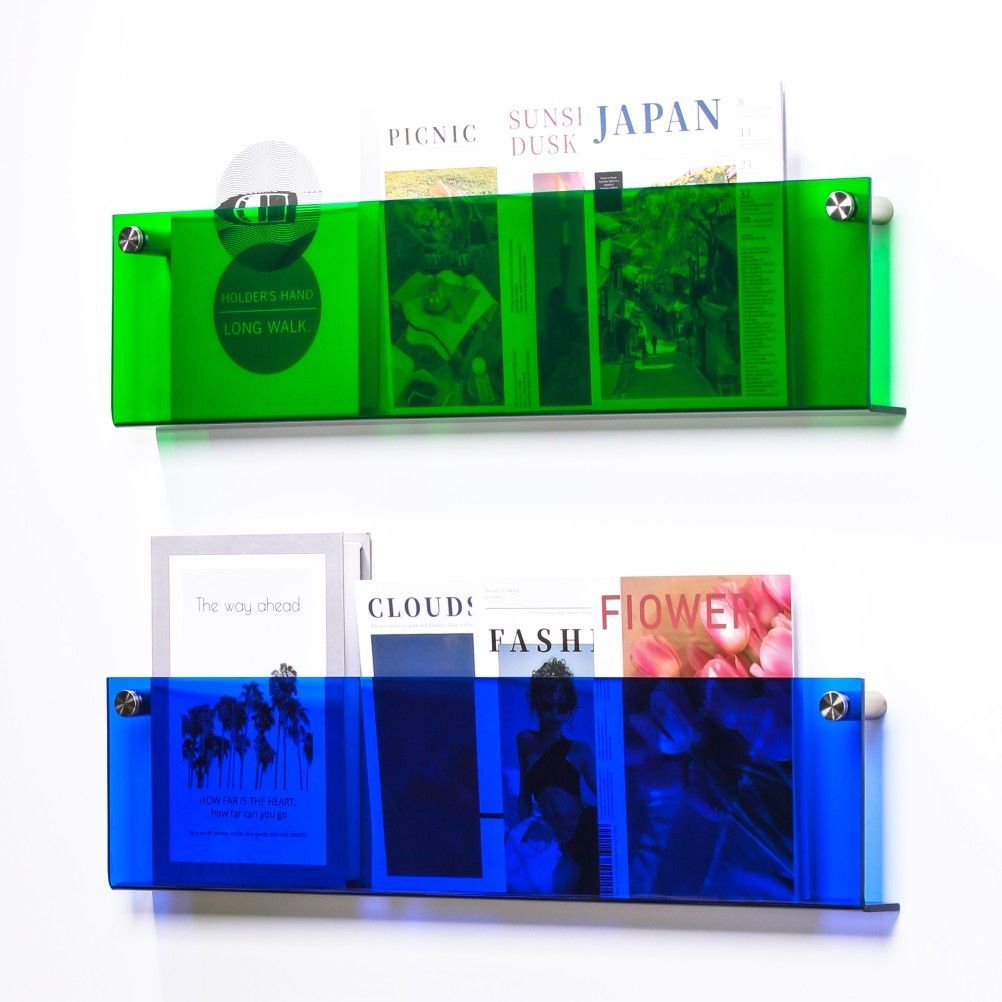 Wall Shelf Clear Acrylic Magazine Holder