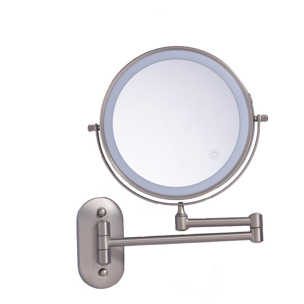 Wall Mirror with LED Light and Magnifier