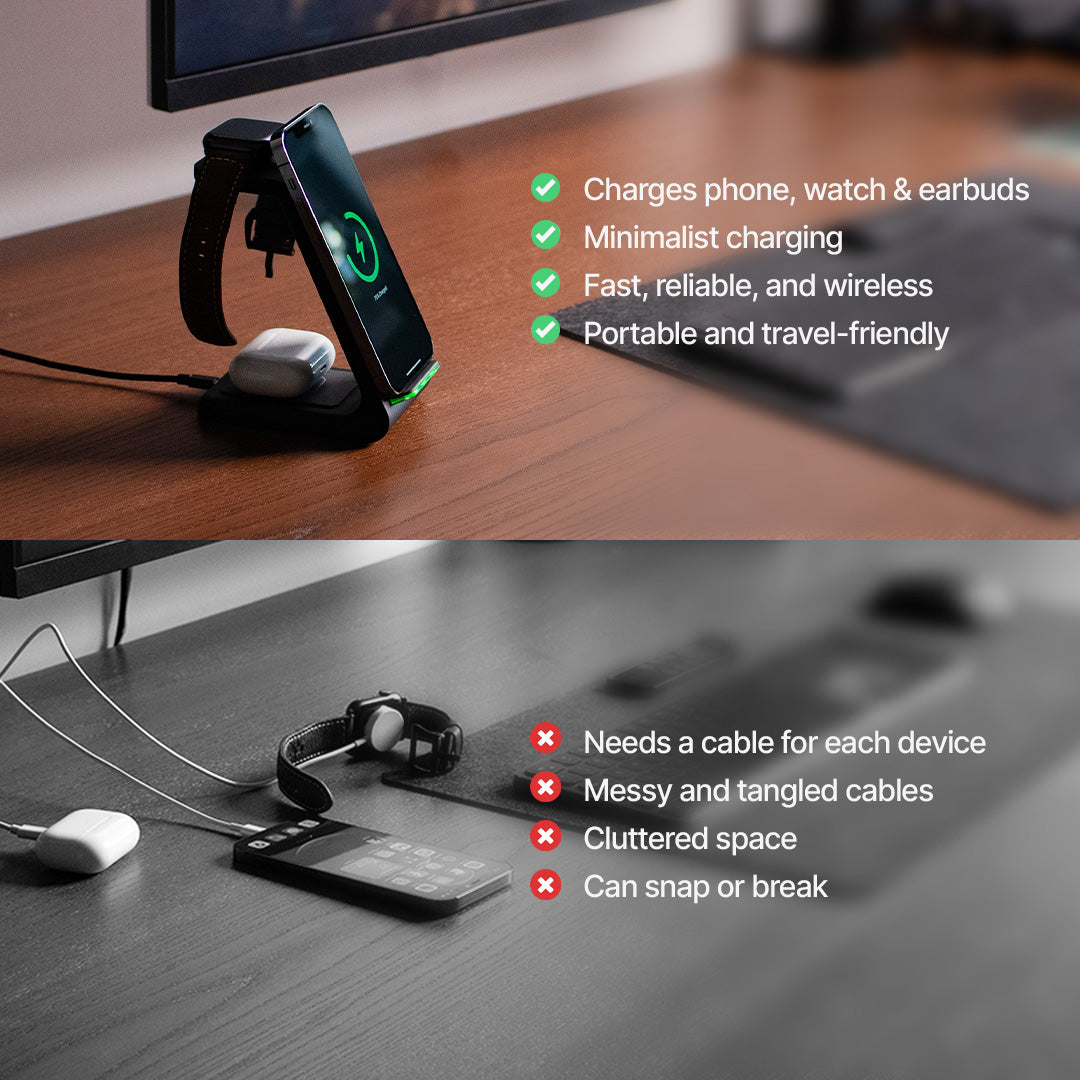 Wireless Charging Station Fast Charger Dock