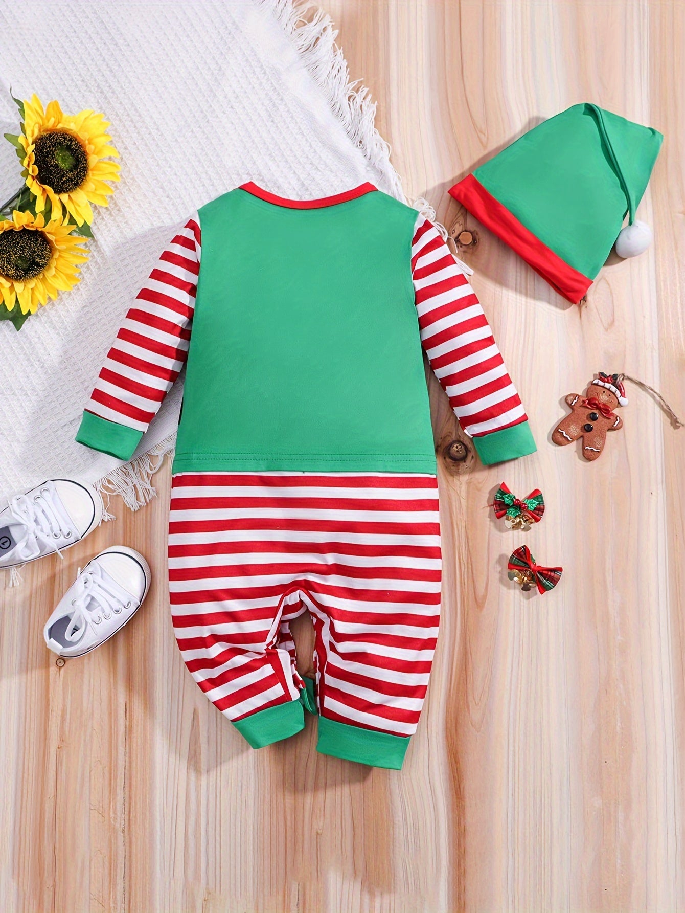 Baby Halloween Elf Kostüm Strampler | Festlicher Langarm