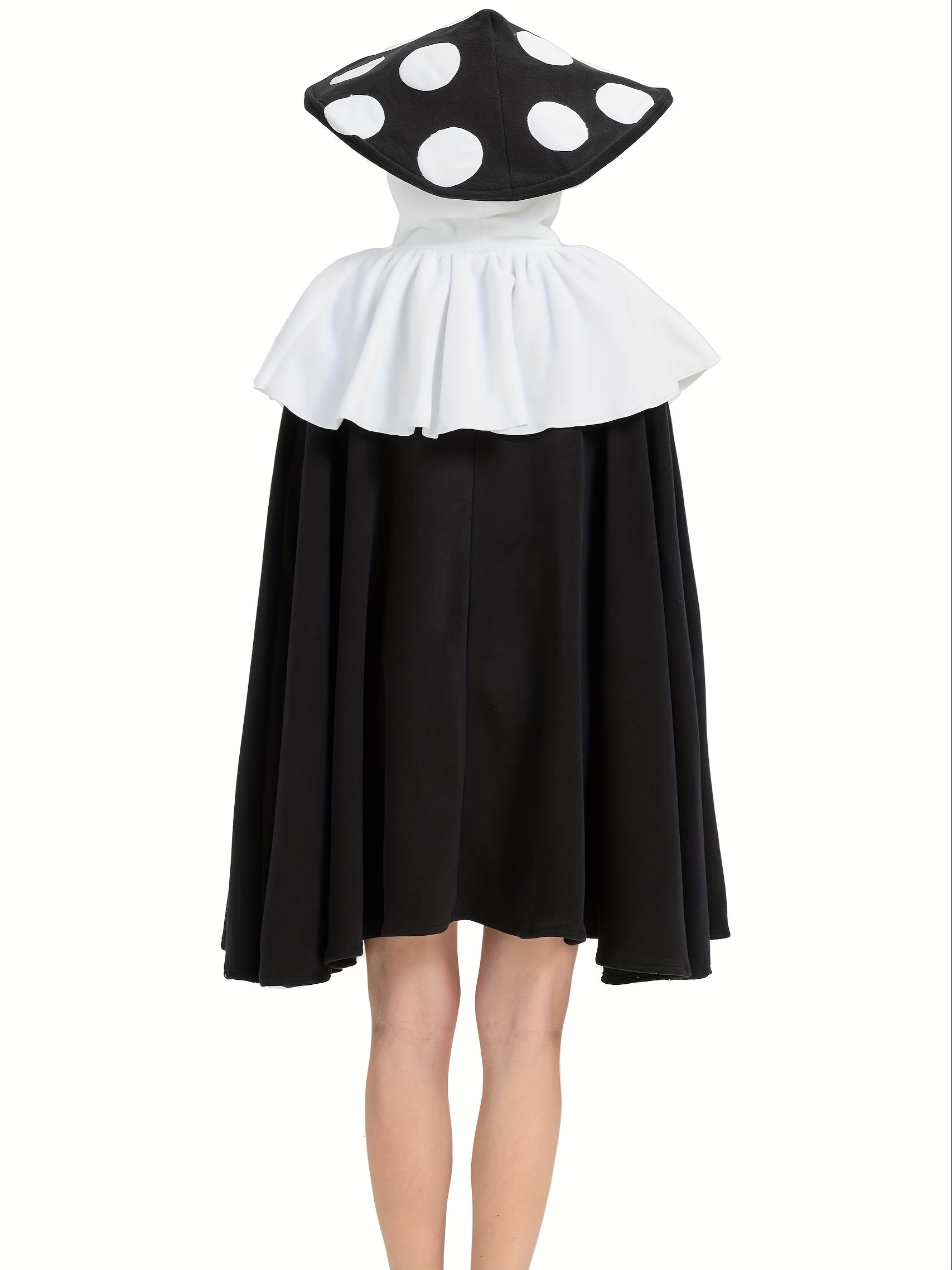 Damen Fantasy Übergroßer Pilz Halloween Kostüm Umhang | Kapuzenumhang