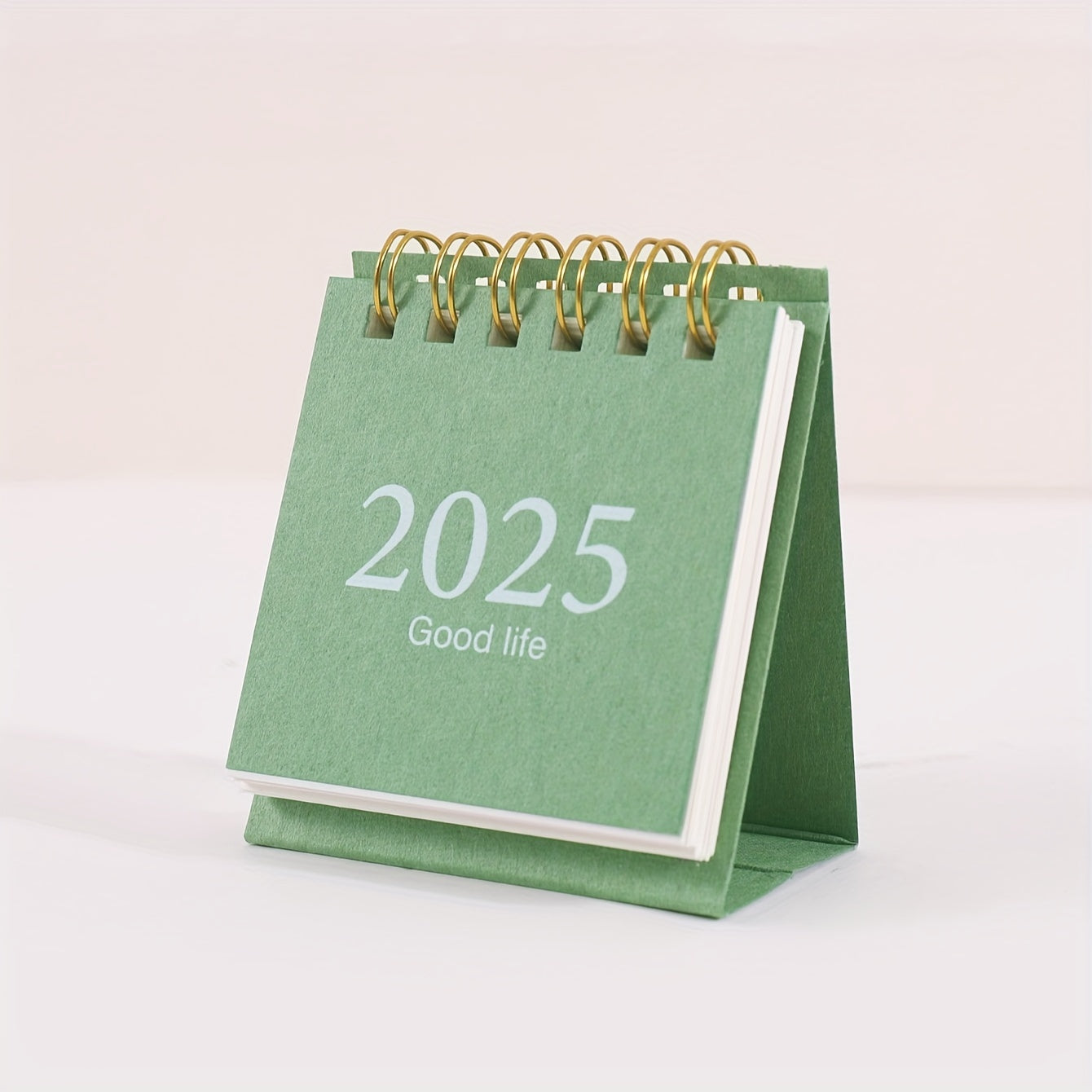 Calendario de escritorio con soporte espiral planificador
