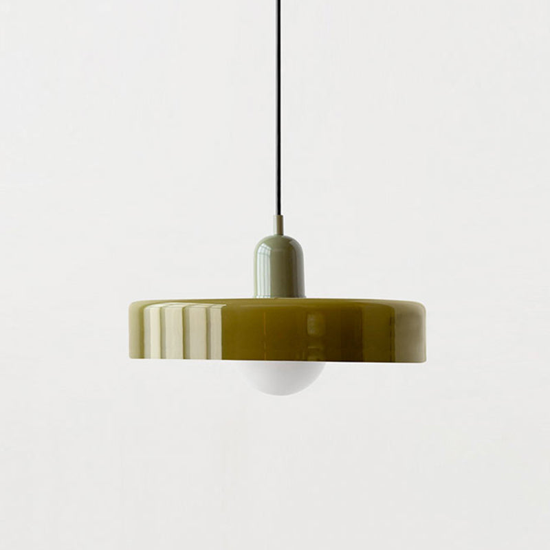Lampada a sospensione in vetro colorato per case moderne
