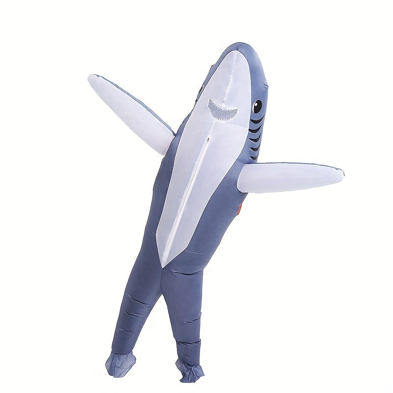 Disfraz inflable de tiburón unisex para Halloween | Divertido de cuerpo completo