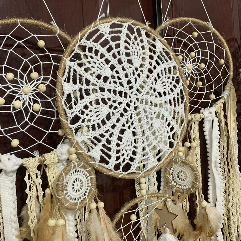 Macrame Feather Boho Wall Hanging