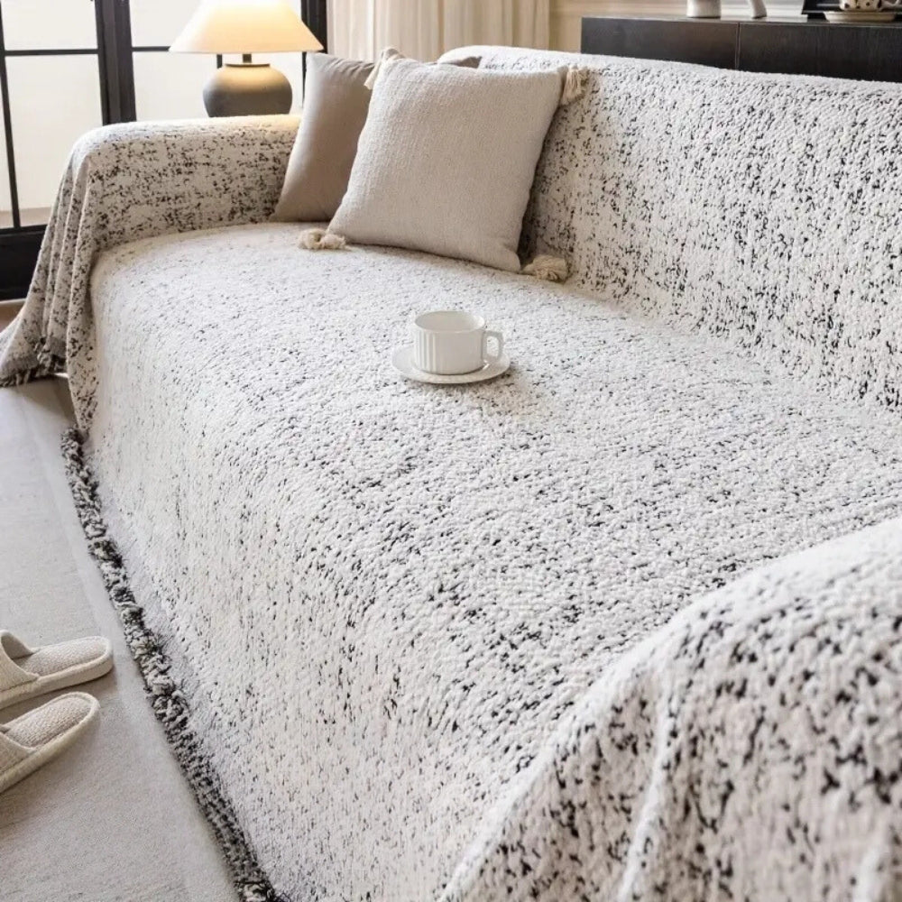 Housse de canapé en coton bohème moderne réversible