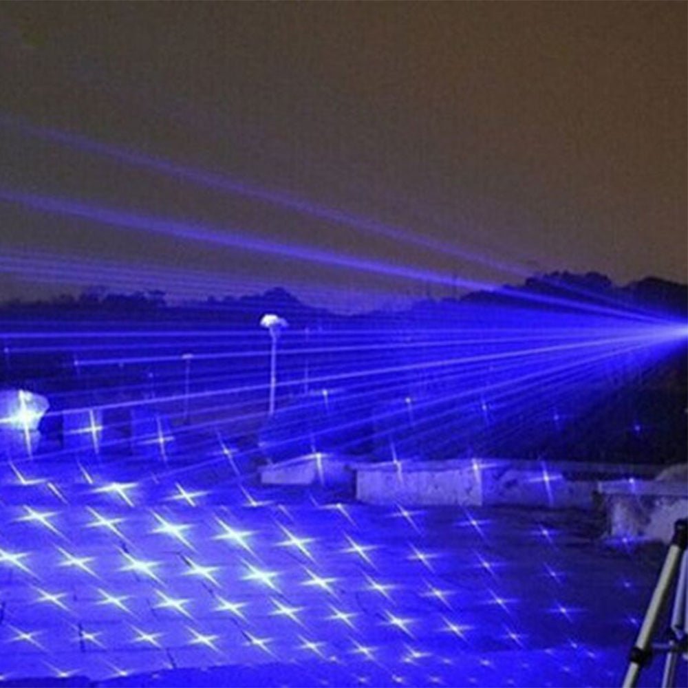 Torche laser faisceau bleu lampe de poche tactique extérieure