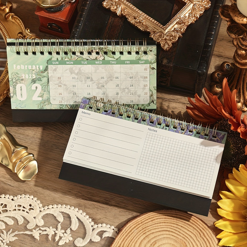 Calendario da scrivania con design artistico vintage