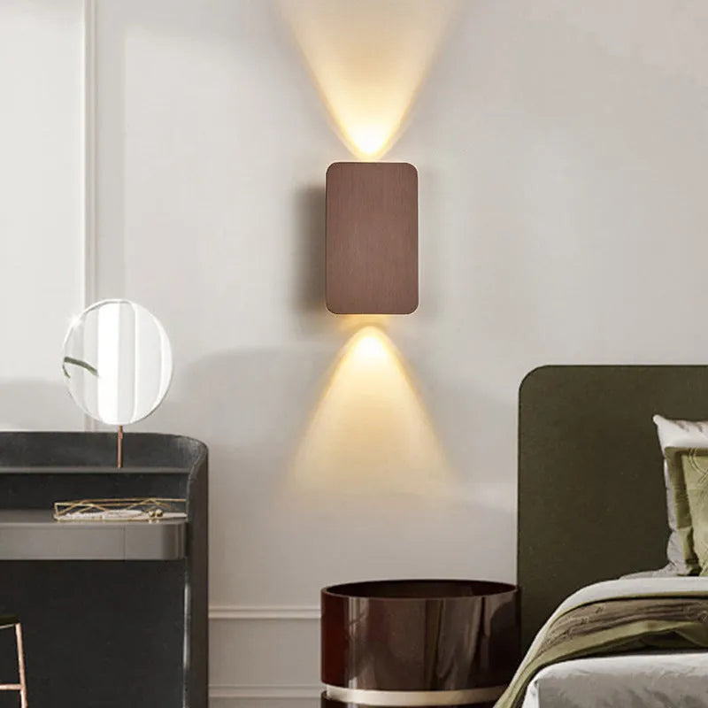 Lámpara de pared moderna de metal para interiores
