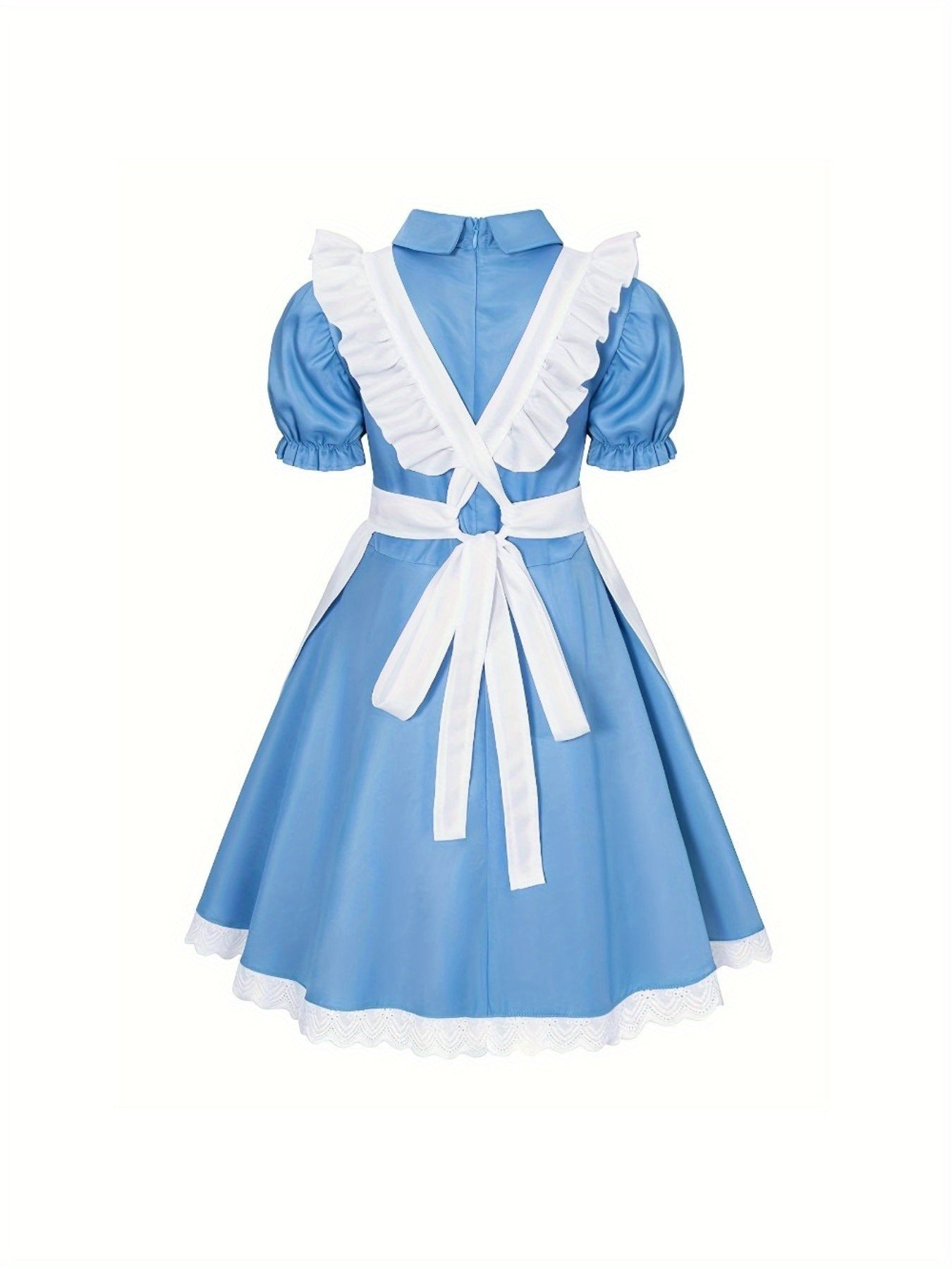 Set Vestito Costume Halloween Classico con Maniche a Sbuffo per Ragazze | Mini