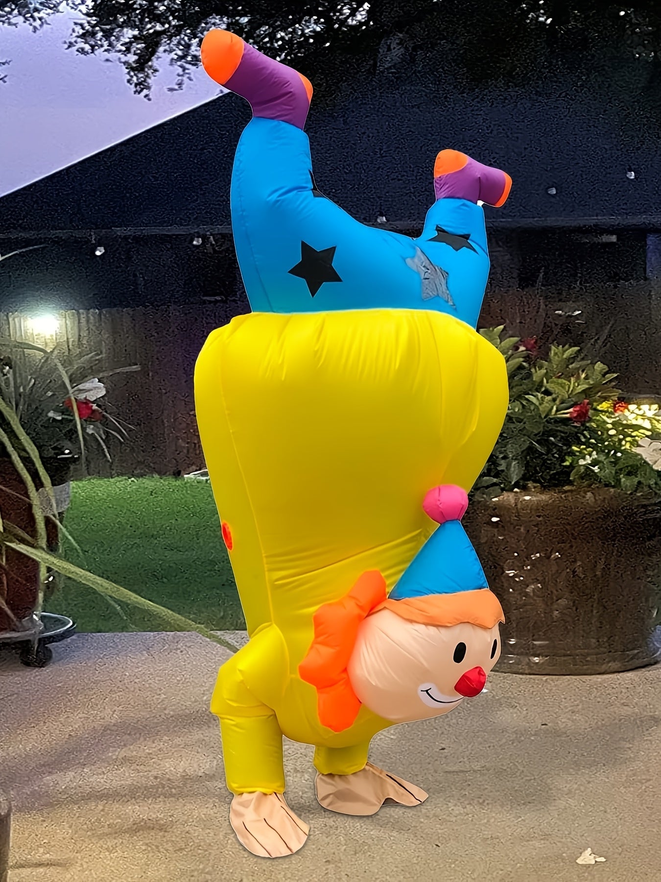 Disfraz de payaso inflable divertido para Halloween | Traje inflable para adultos