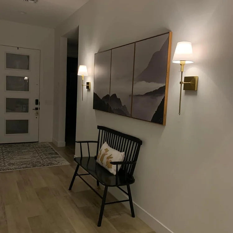 Wandlampe Wiederaufladbar Moderne Stoffwandleuchte