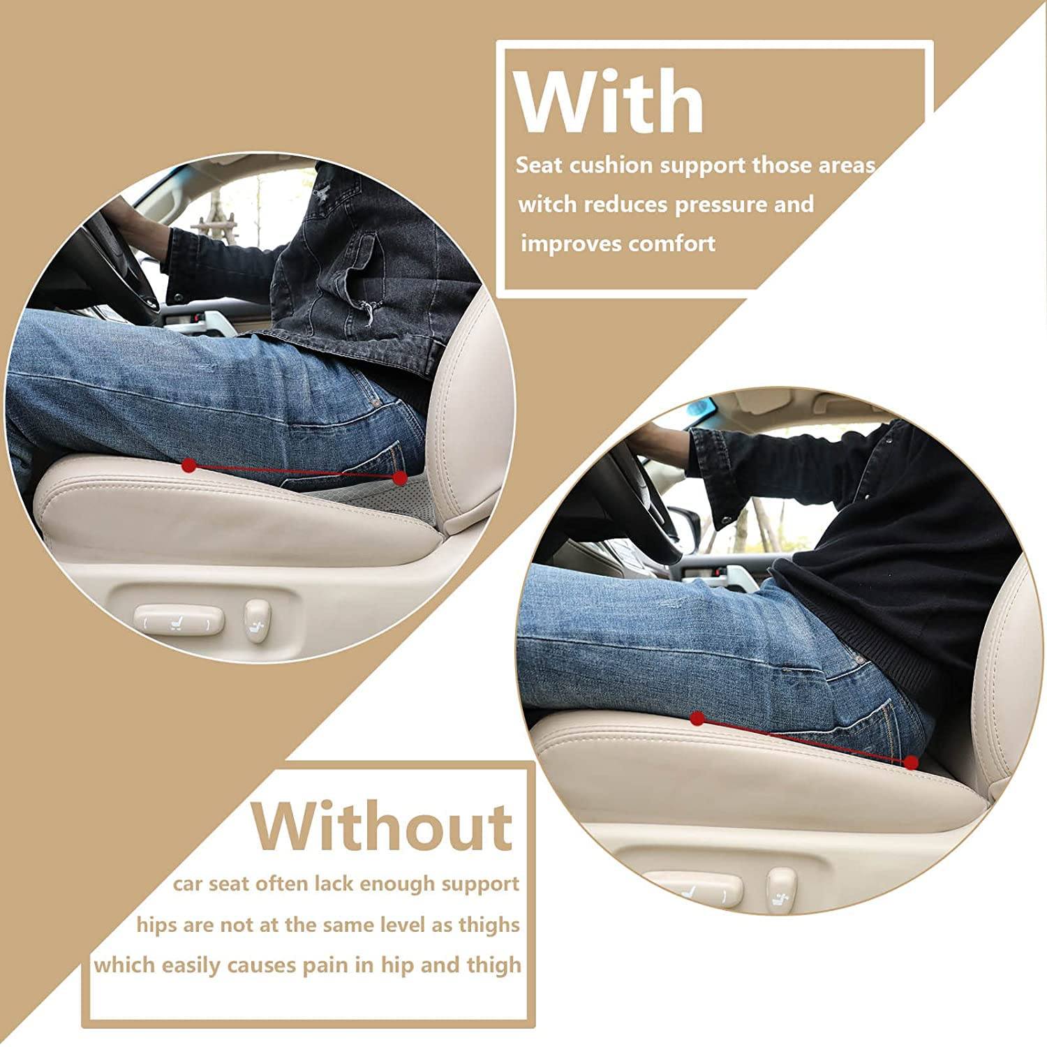 Car Seat Cushion with Memory Foam Support