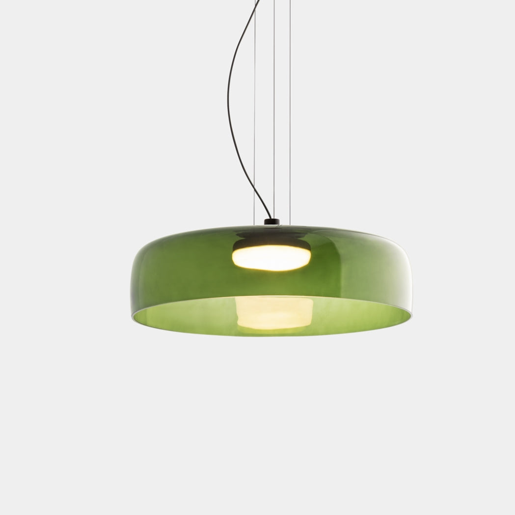 Lampada a sospensione in vetro per sala da pranzo