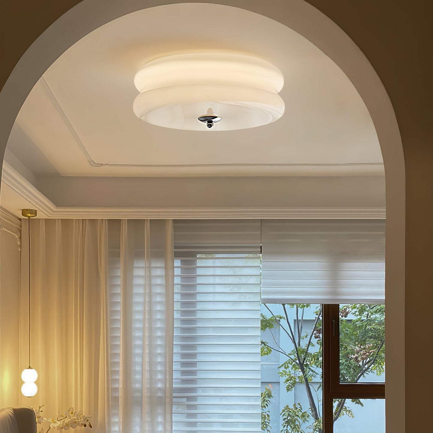 Glass Ceiling Lights Modern Flush Mount