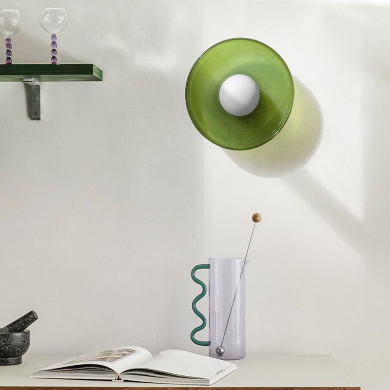 Moderne lampade a soffitto in vetro design rotondo