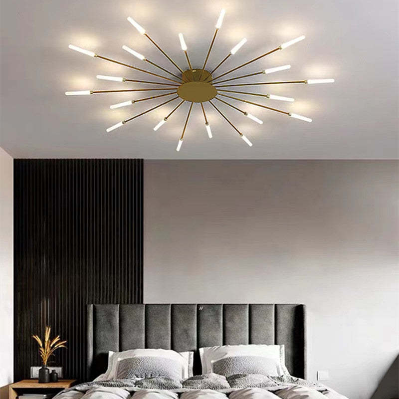 Moderno lampadario a LED in metallo per soffitto