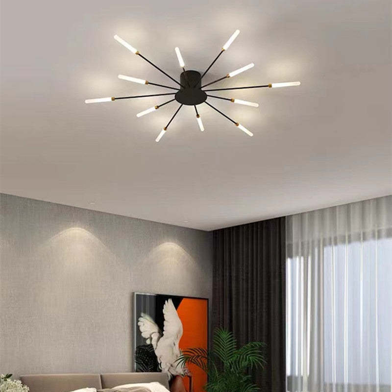 Moderno lampadario a LED in metallo per soffitto