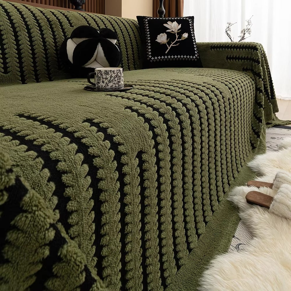 Housse de canapé design vintage capitonné en microfibre