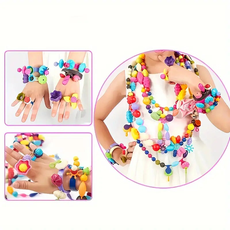 Kids Bead Jewelry Making Craft Set