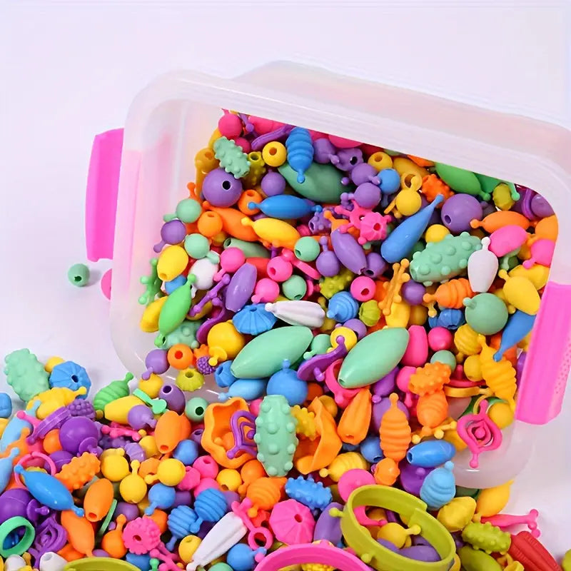 Kids Bead Jewelry Making Craft Set
