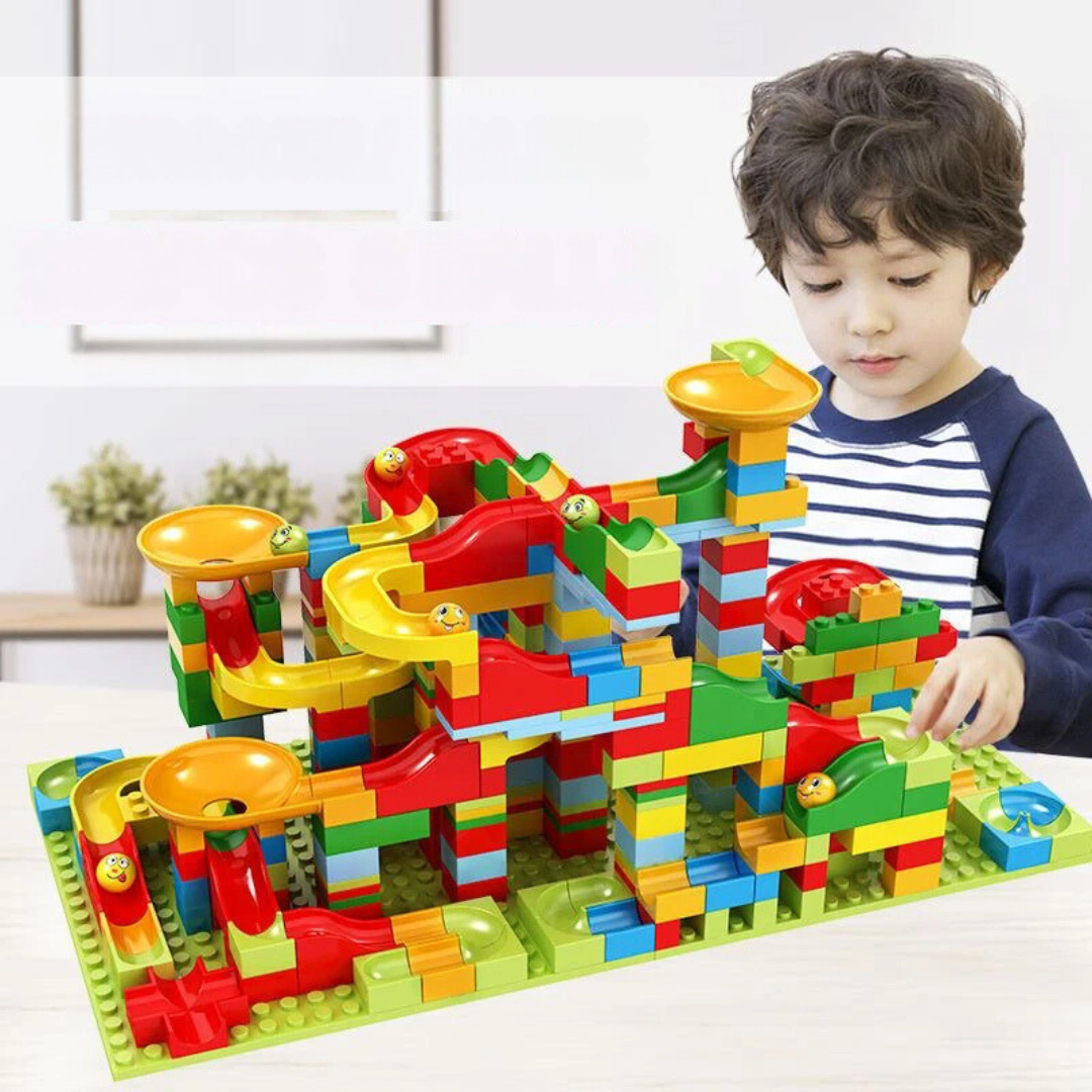 Educational Marble Run Building Block Set
