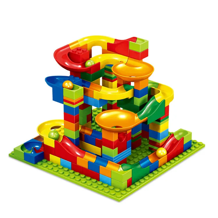 Set de construcción de pista de canicas para niños