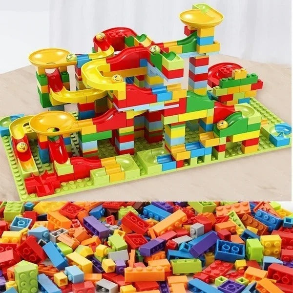 Educational Marble Run Building Block Set
