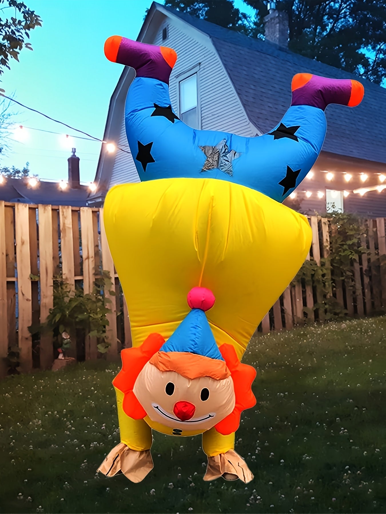 Disfraz de payaso inflable divertido para Halloween | Traje inflable para adultos