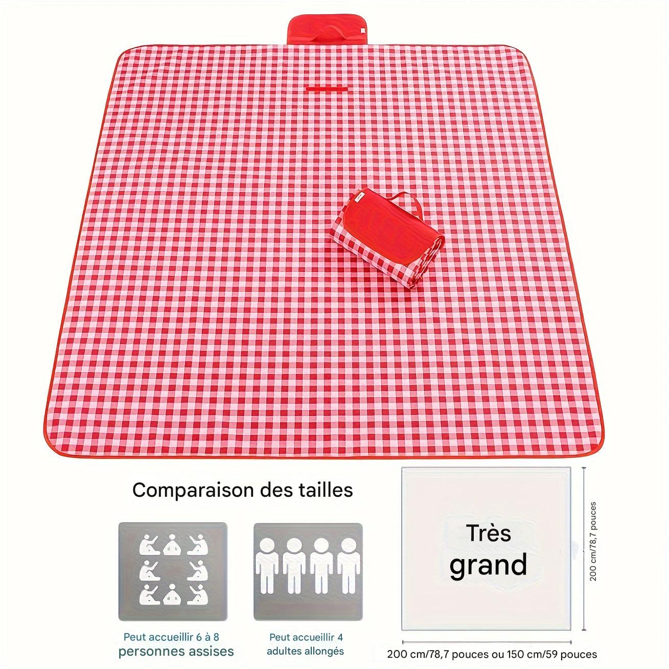 Couverture de pique-nique imperméable tapis pliable d'extérieur