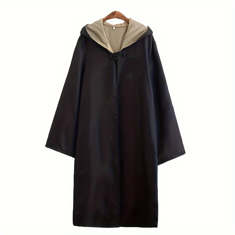 Disfraz de mago con capucha unisex para Halloween | Manga larga