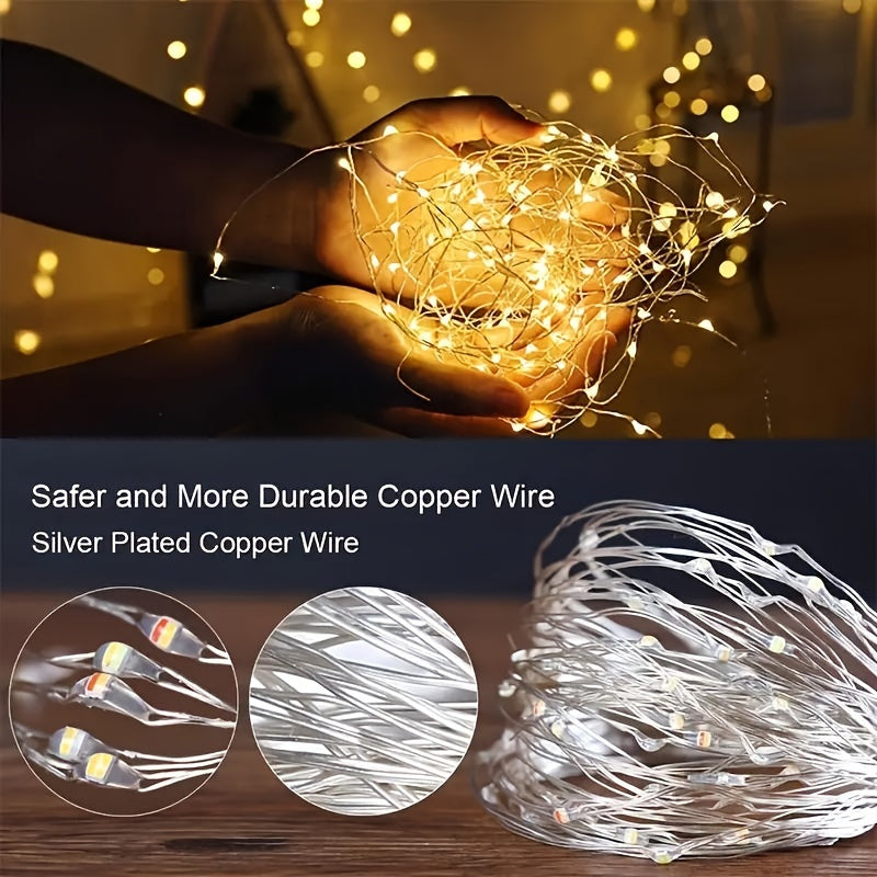 Luci a stringa Fairy a batteria bianco caldo
