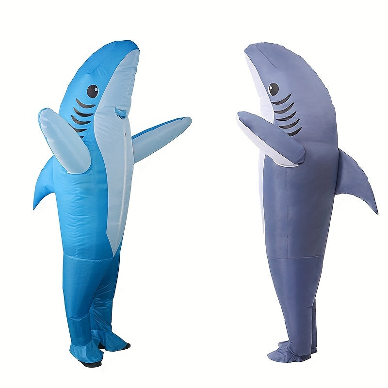 Disfraz inflable de tiburón unisex para Halloween | Divertido de cuerpo completo