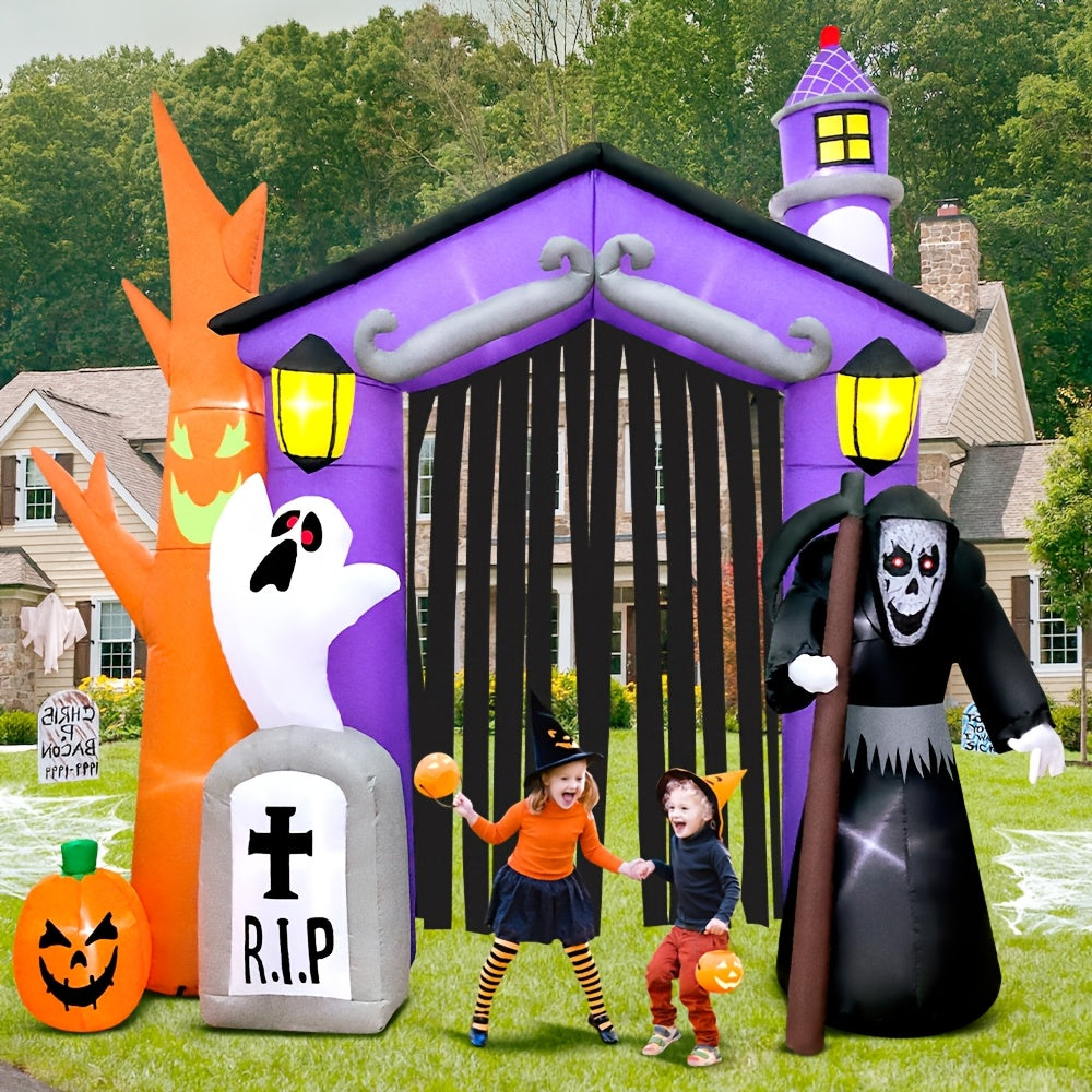 Halloween Spooky Inflatable Archway Decoration | Glowing Yard Entrance