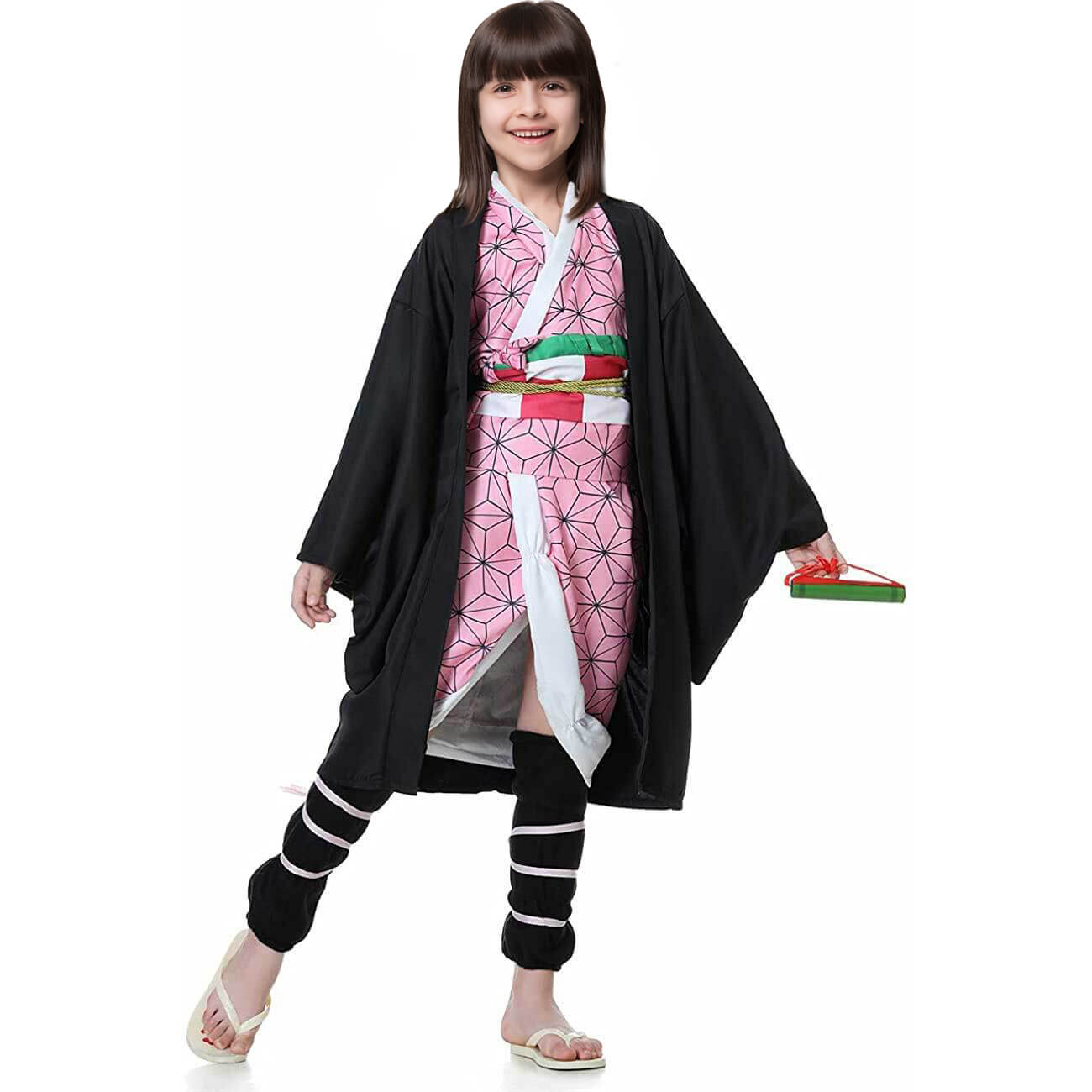 Disfraz de Halloween de Anime para Niños | Atuendo de Cosplay con Capa Kimono