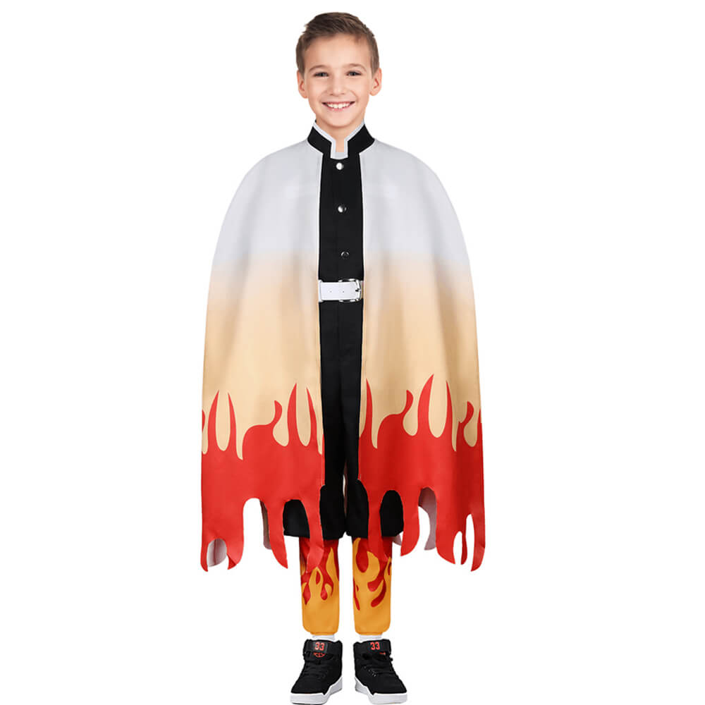 Disfraz de Halloween de Anime para Niños | Atuendo de Cosplay con Capa Kimono